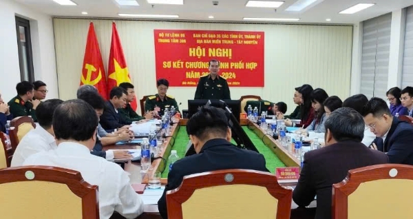 Hiển thị chi tiết cho Sơ kết công tác phối hợp giữa Trung tâm 386 với ban chỉ đạo 35 các tỉnh ủy, thành ủy trên địa bàn miền Trung - Tây Nguyên Hình ảnh cho bài viết Sơ kết công tác phối hợp giữa Trung tâm 386 với ban chỉ đạo 35 các tỉnh ủy, thành ủy trên địa bàn miền Trung - Tây Nguyên